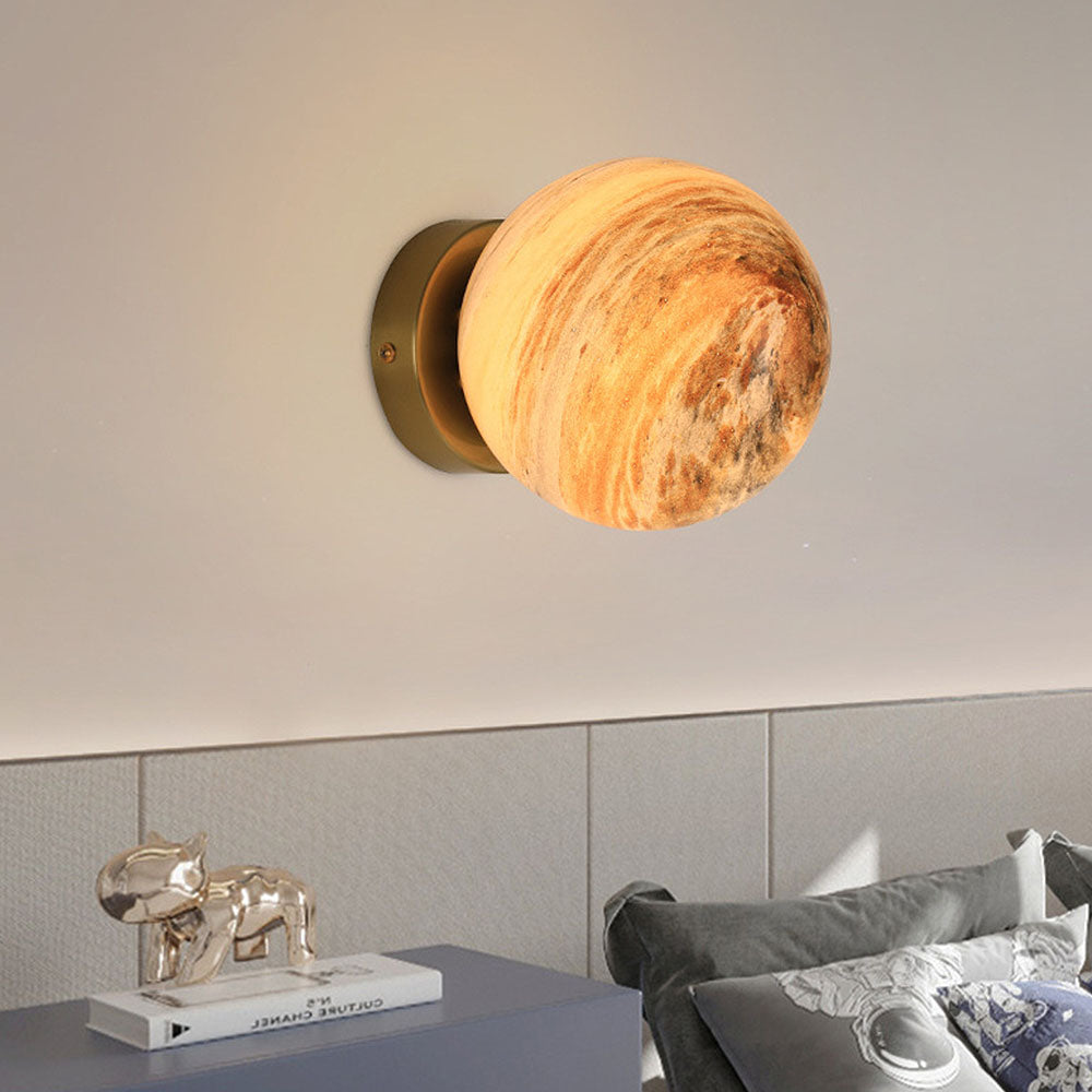 Planet Modern Minimalist Bedroom Bedside Wall Light
