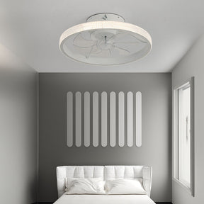 Modern Dimmable Hardware LED Ceiling Fan With Light