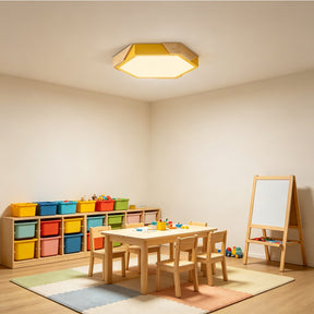 Modern Flush Mount Hexagonal LED Ceiling Lights for Hallway