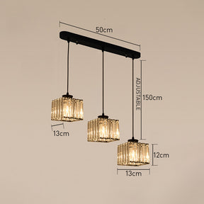 Simple Multi-Head Designer Crystal Kitchen Island Lamps