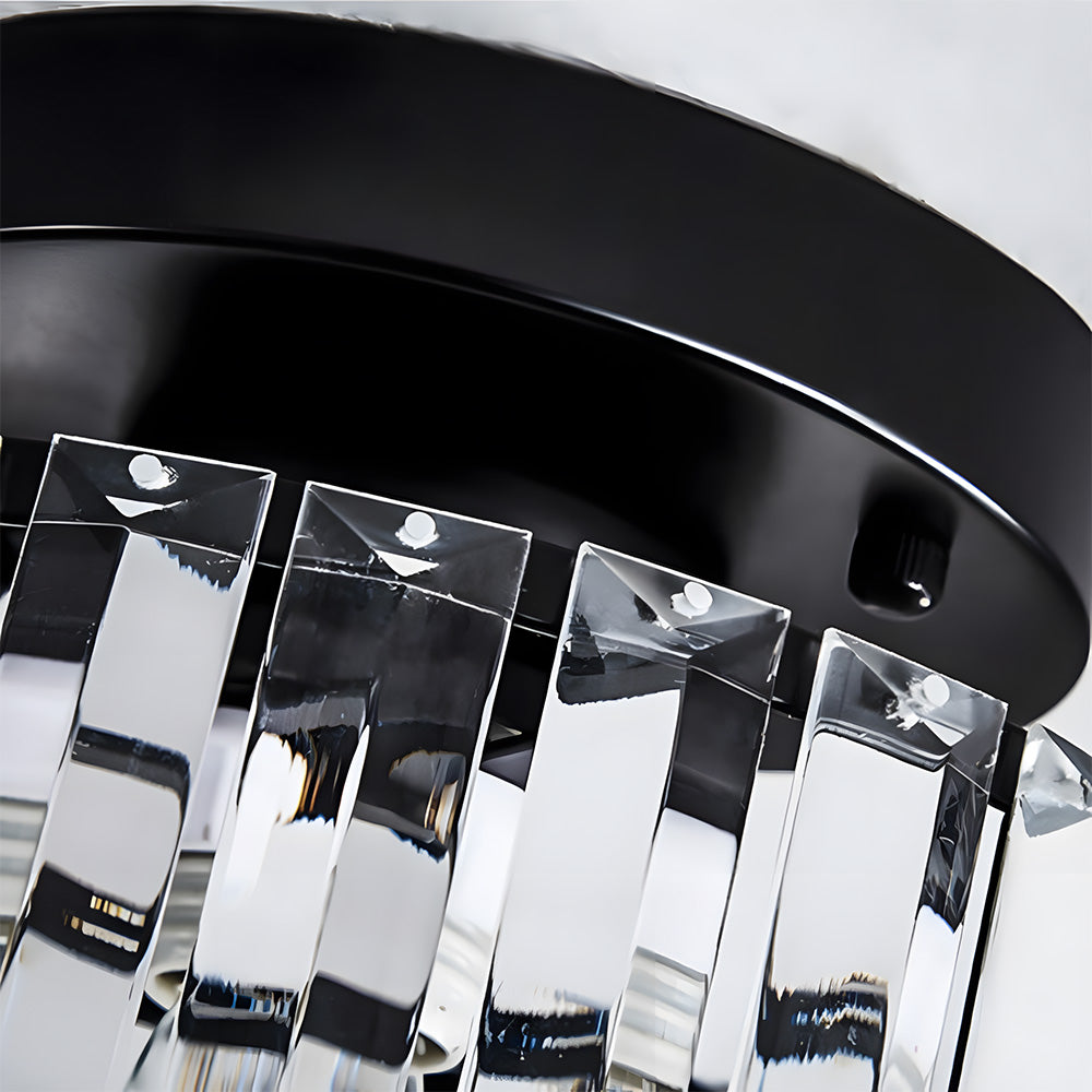 Crystal Semi Flush Mount Ceiling Light for Hallway 23cm E27