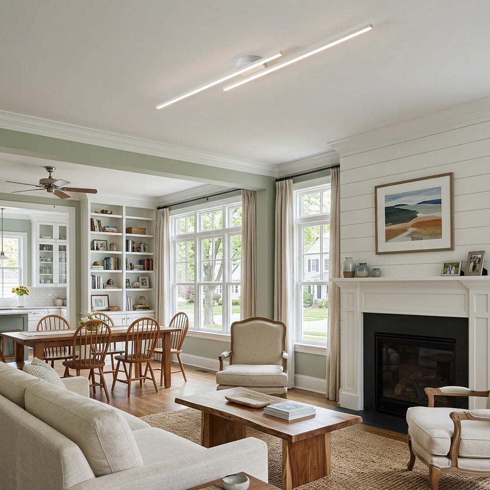 Nova Linear LED Semi-Flush Ceiling Lights
