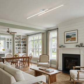 Nova Linear LED Semi-Flush Ceiling Lights