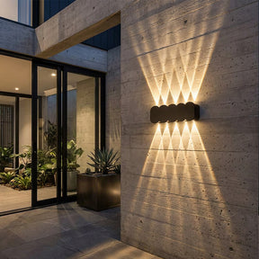 Modern Circular Aluminium LED Outdoor Wall Lights for Garage