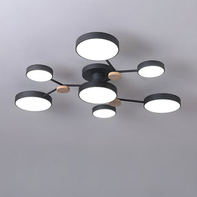 Modern Semi Flush LED Ceiling Lights for Bedroom Living Room