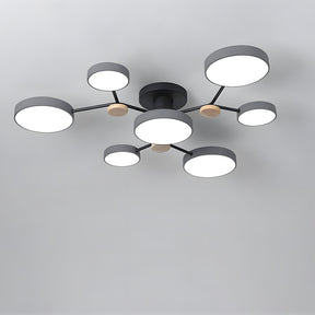 Modern Semi Flush LED Ceiling Lights for Bedroom Living Room