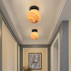 Planet Glass Modern Ceiling Light For Bedroom