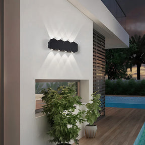 Modern Shield Shape Aluminium LED Outdoor Wall Lights for Yard Patio
