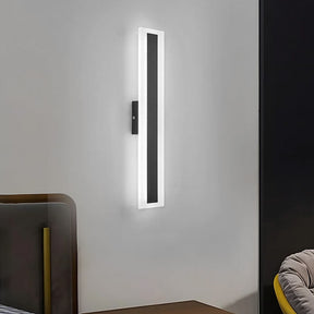 IP65 Linear Vertical Black Hardware Acrylic LED Wall Lights for Hallway