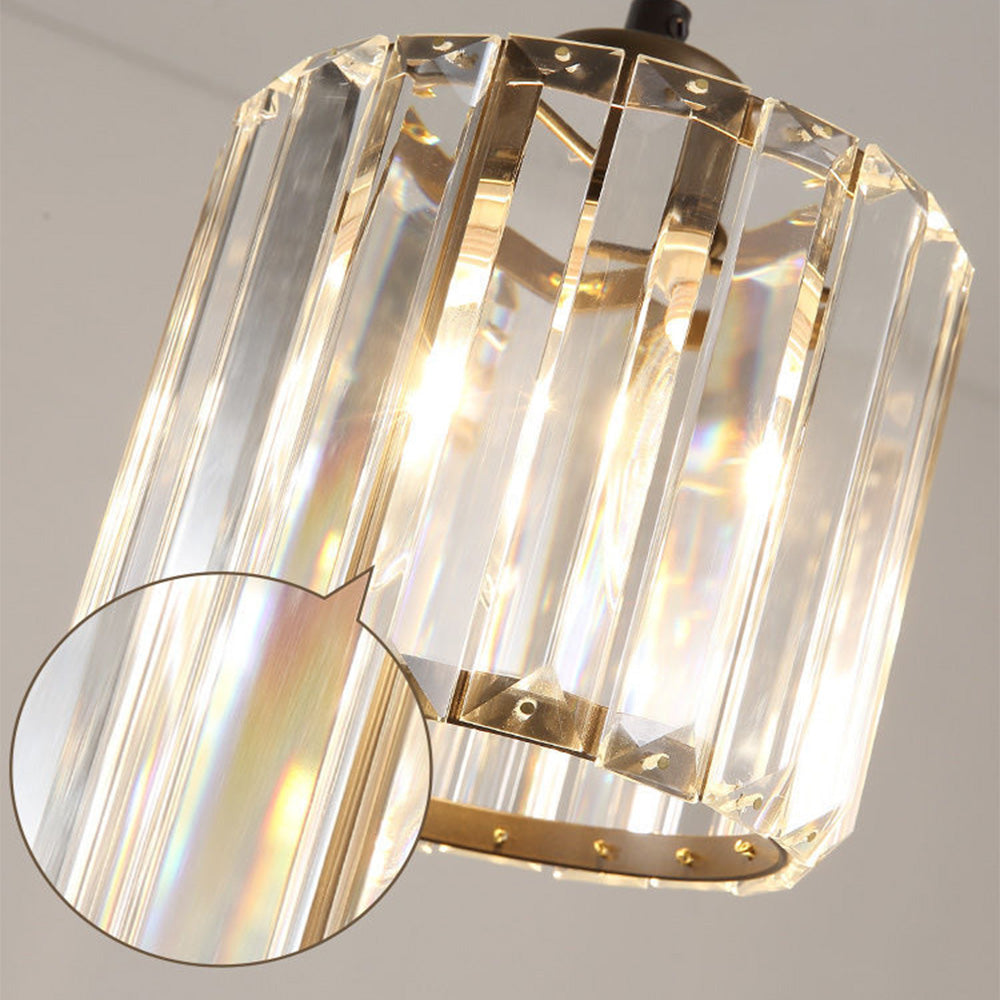 Modern Multi-Head Glass Kitchen Gold Pendant Light