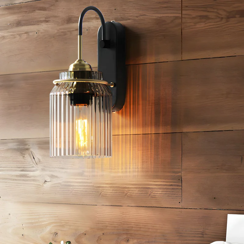 Industrial Glass Shade Funnel Wall Lamps