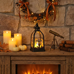 Indoor Decor Witch Bat LED Halloween Table Lamp for Night Party