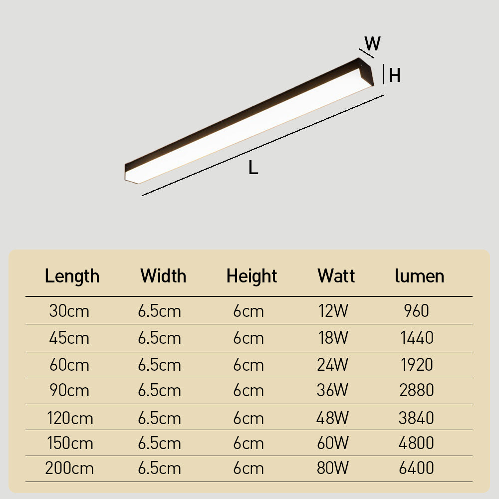 Minimalist Rectangle Flush Ceiling Lights For Living Room, Hallway