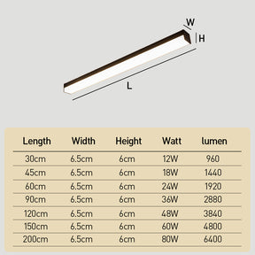 Minimalist Rectangle Flush Ceiling Lights For Living Room, Hallway