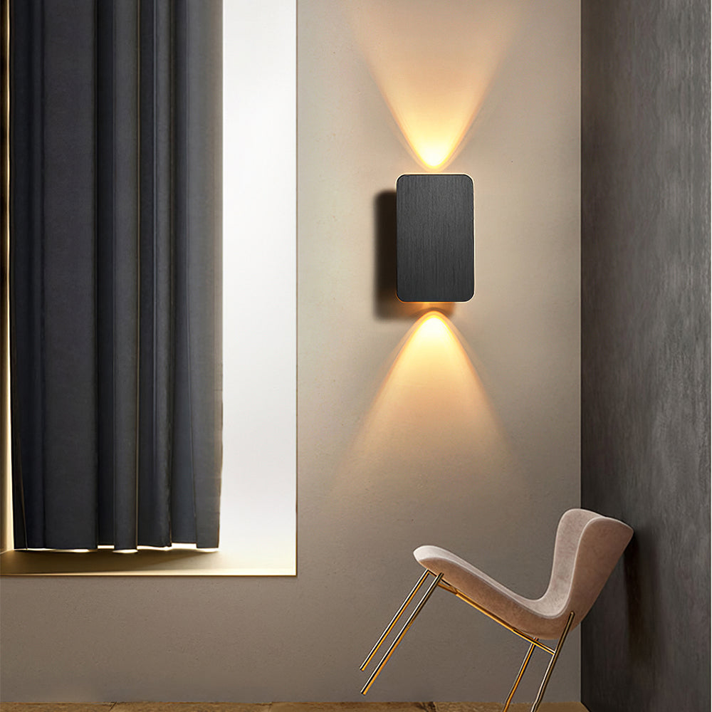 Modern Square LED Up and Down Wall Lamp
