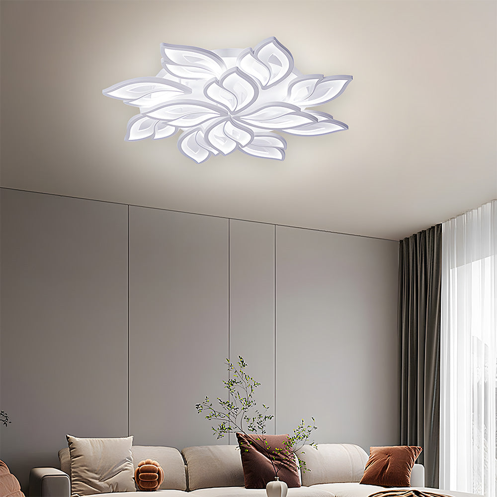 Creative Design Petals White Ceiling Light For Living Room