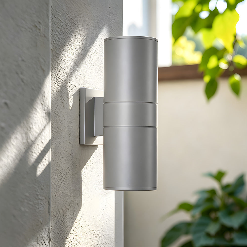 IP65 Cylindrical Aluminium Led Outdoor Wall Lights For Garden Exterior