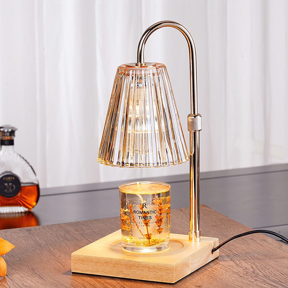 Contemporary Nordic Brown Glass Bedroom Mini Table Lamps