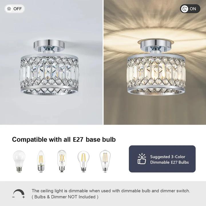 Contemporary Ceiling Lights Crystal Ceiling Light Shade
