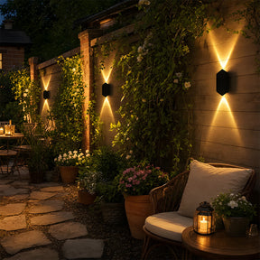Modern Shield Shape Aluminium LED Outdoor Wall Lights for Yard Patio