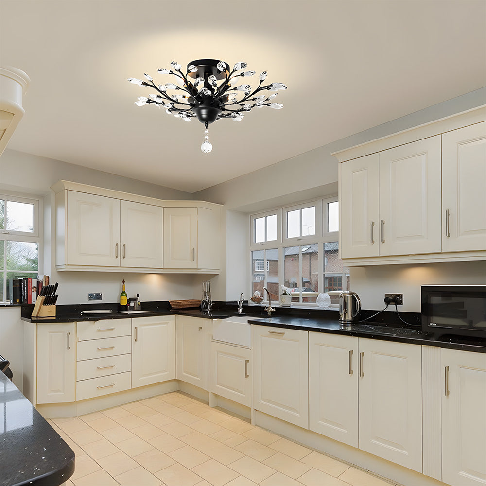 K9 Clear Crystal Chandelier Ceiling Light for Living Room