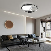 Design Circular Flush Mount LED Bedroom Ceiling Light