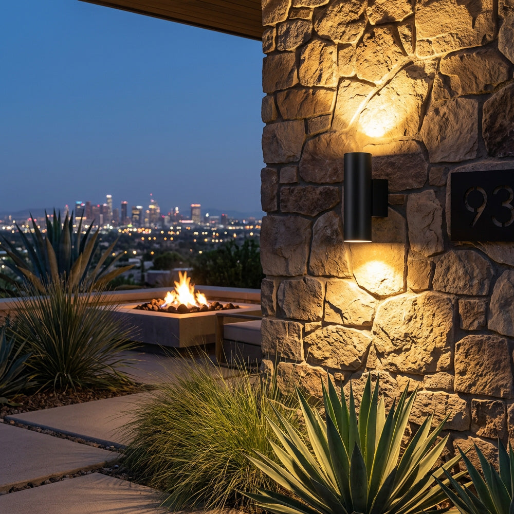 Atlas Dual Beam Outdoor Wall Light