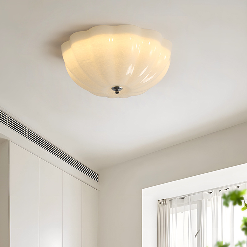 Cream Style Bedroom LED Ceiling Lamp