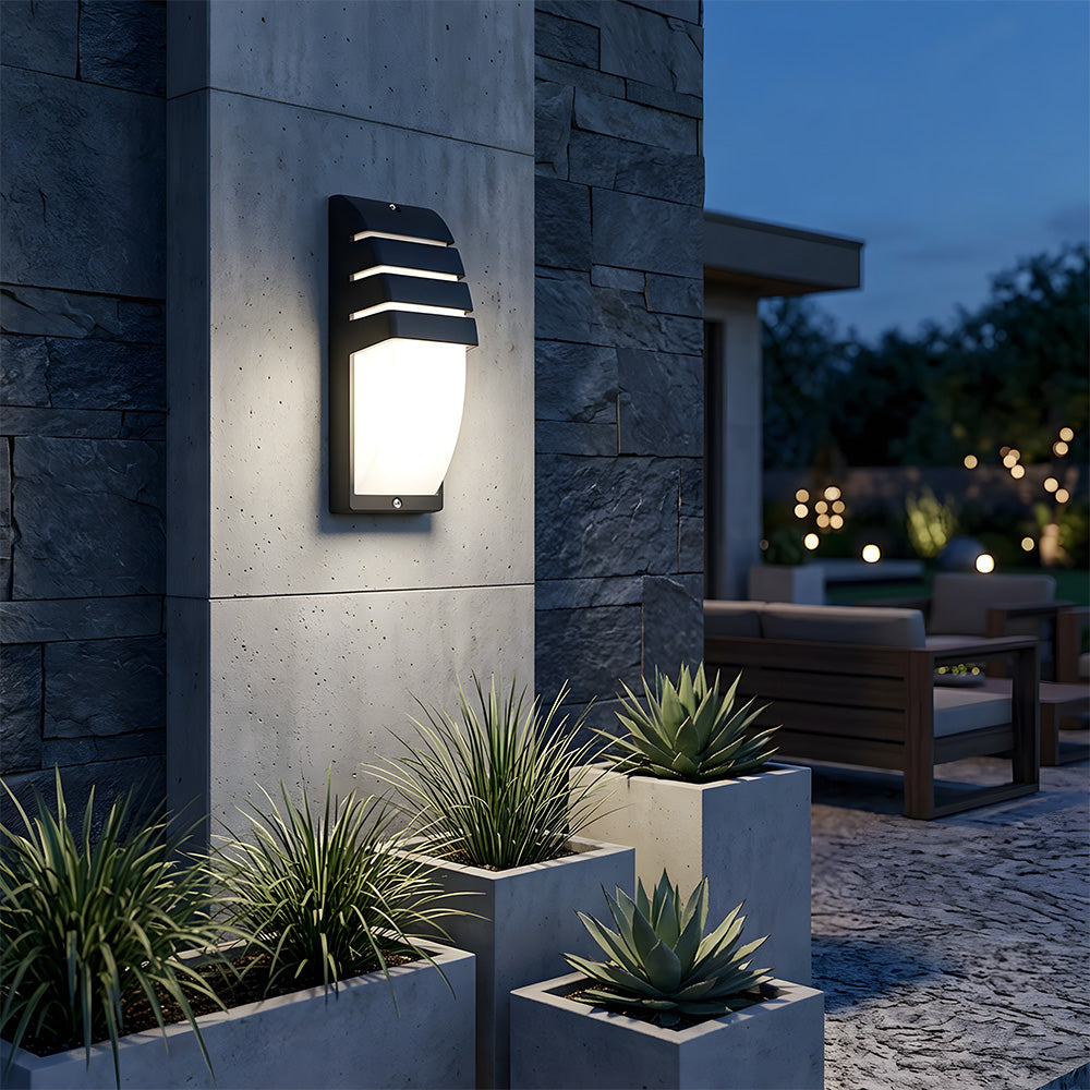 Stylish IP65 Motion Sensor Acrylic LED Outdoor Wall Lights for Entryway