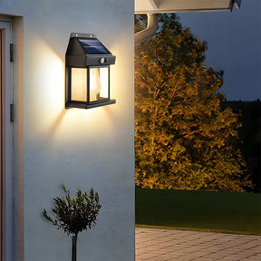 Solar Outdoor Lights Exterior Front Porch PIR Sensor Security Outdoor Wall Light