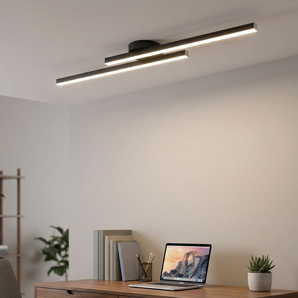 Nova Linear LED Semi-Flush Ceiling Lights