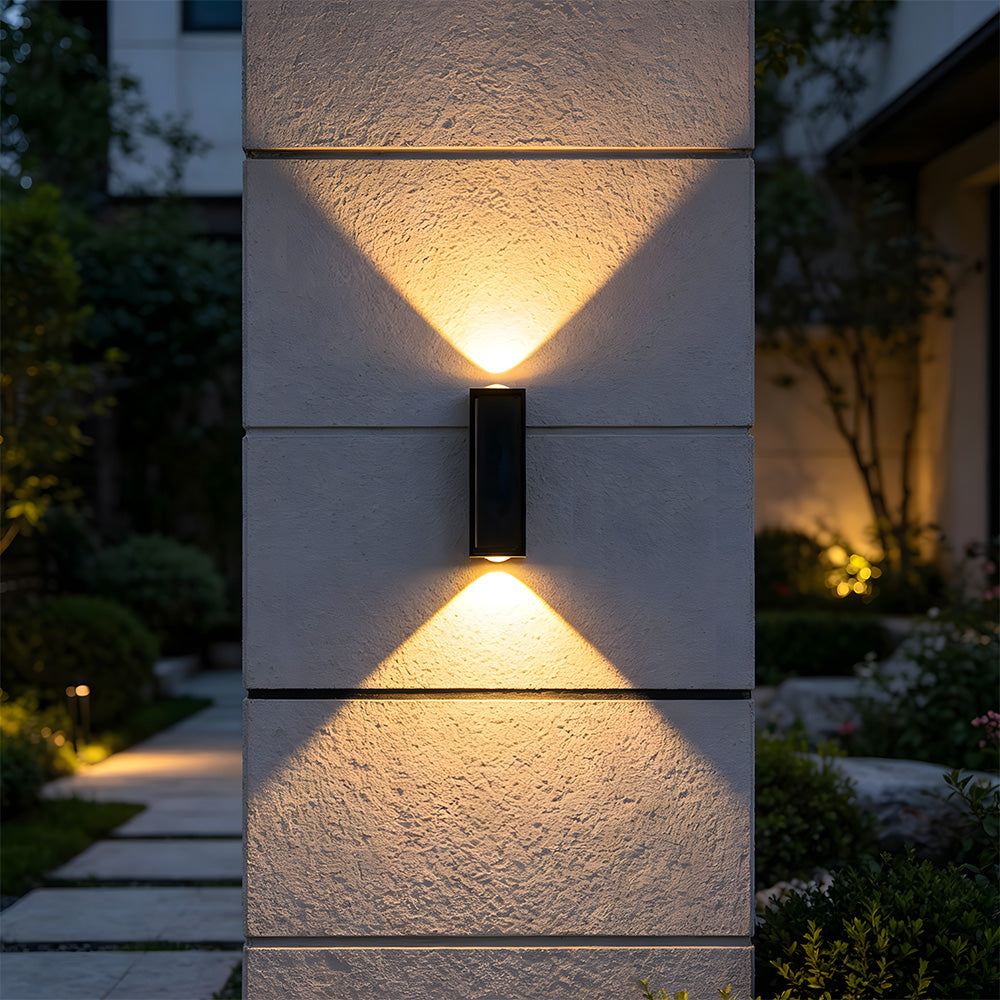 Up and down IP65 Solar LED Outdoor Wall Lights for Entryway