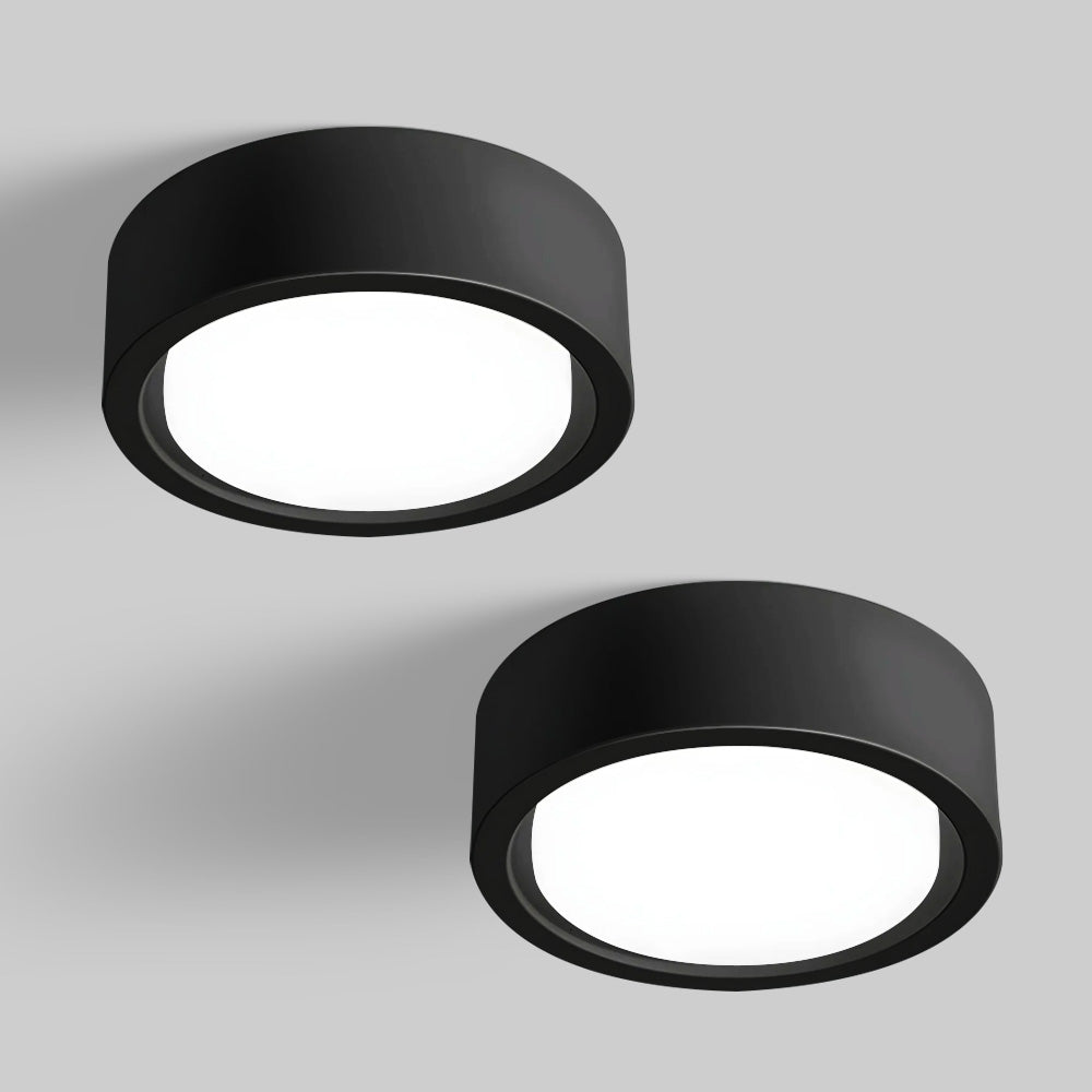 Set of 2 Modern hallway flush ceiling mount light fixtures