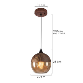 Retro Brown Organic Dining Room Pendant Lights