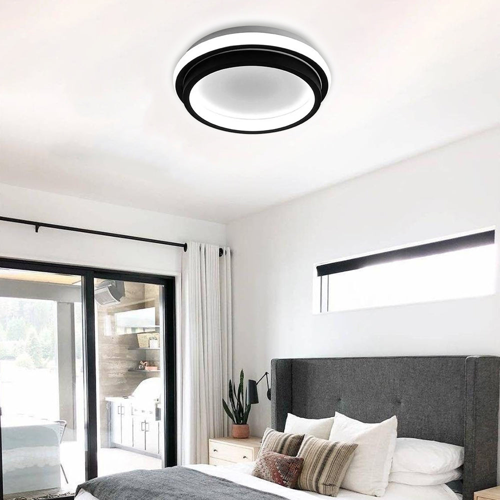 Stylish Design Black Flush Mount Ceiling Lights For Bedroom