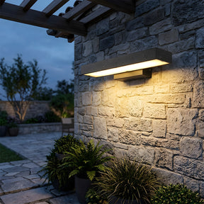 Modern IP54 Waterproof Linear PIR Motion Sensor LED Outdoor Wall Lights for Patio