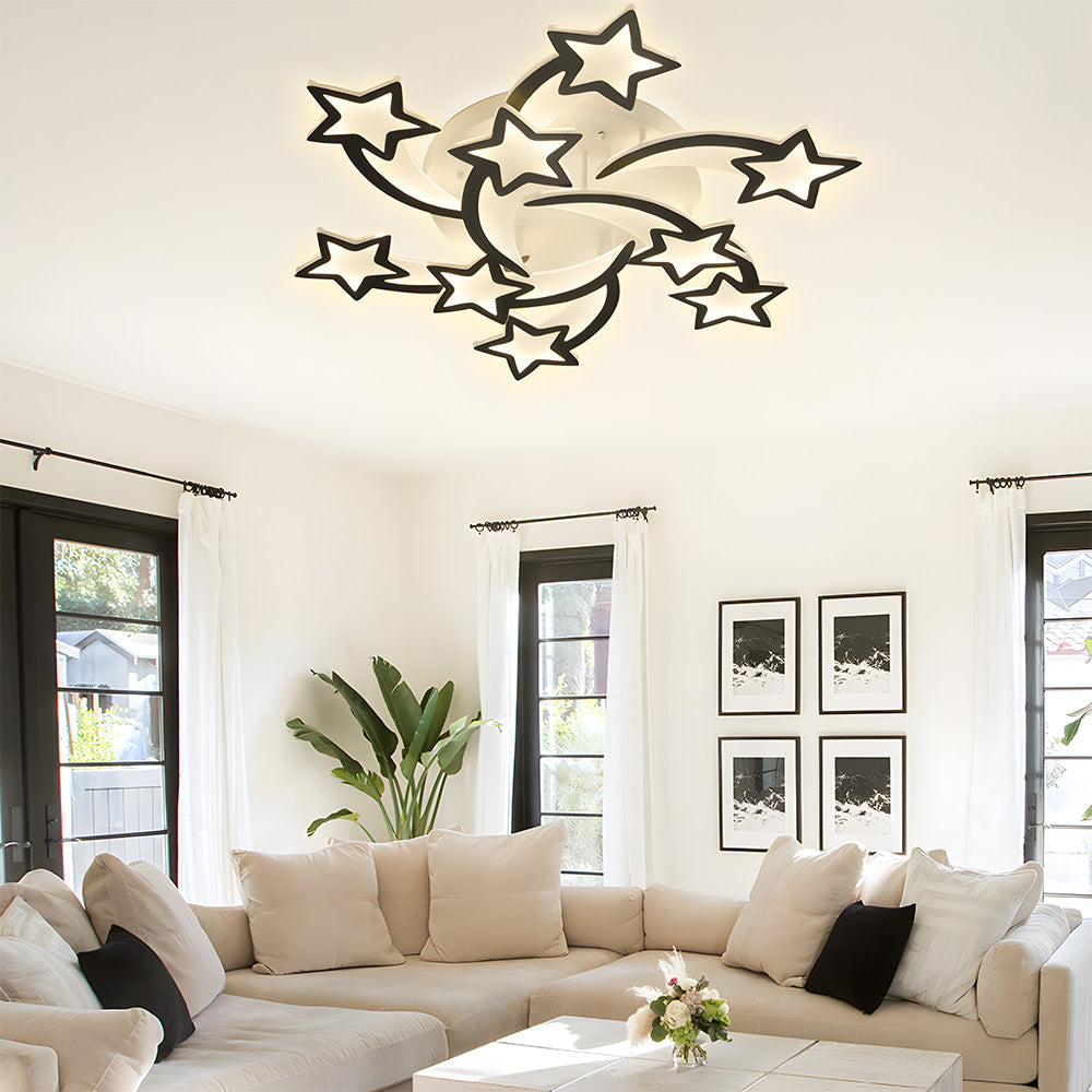 Creative Stars Design Living Room LED Ceiling Lights