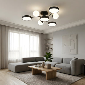 Modern Multi Arm Glass LED Flush Mount Ceiling Lights for Living Room
