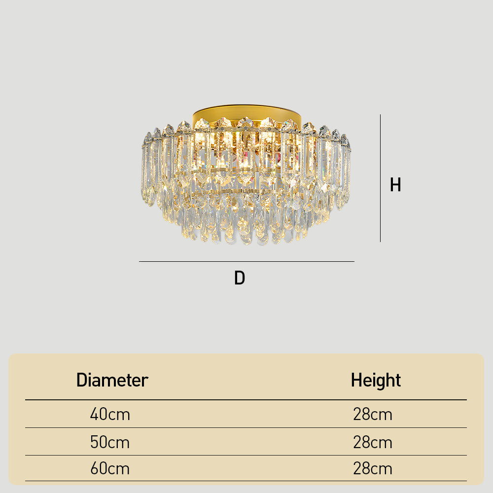 Modern K9 Crystal Ceiling lights Gold Luxury Chandeliers