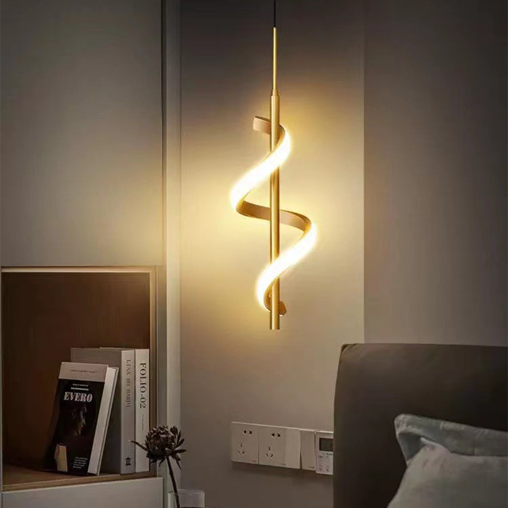 Lampsmodern Nordic Simple LED Pendant Light Kitchen Copper Pendant Lighting