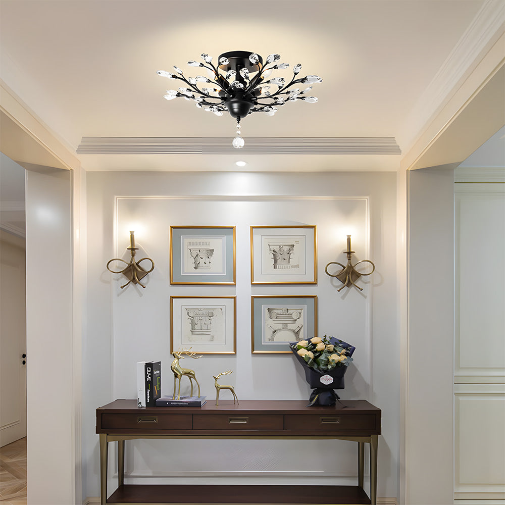 K9 Clear Crystal Chandelier Ceiling Light for Living Room