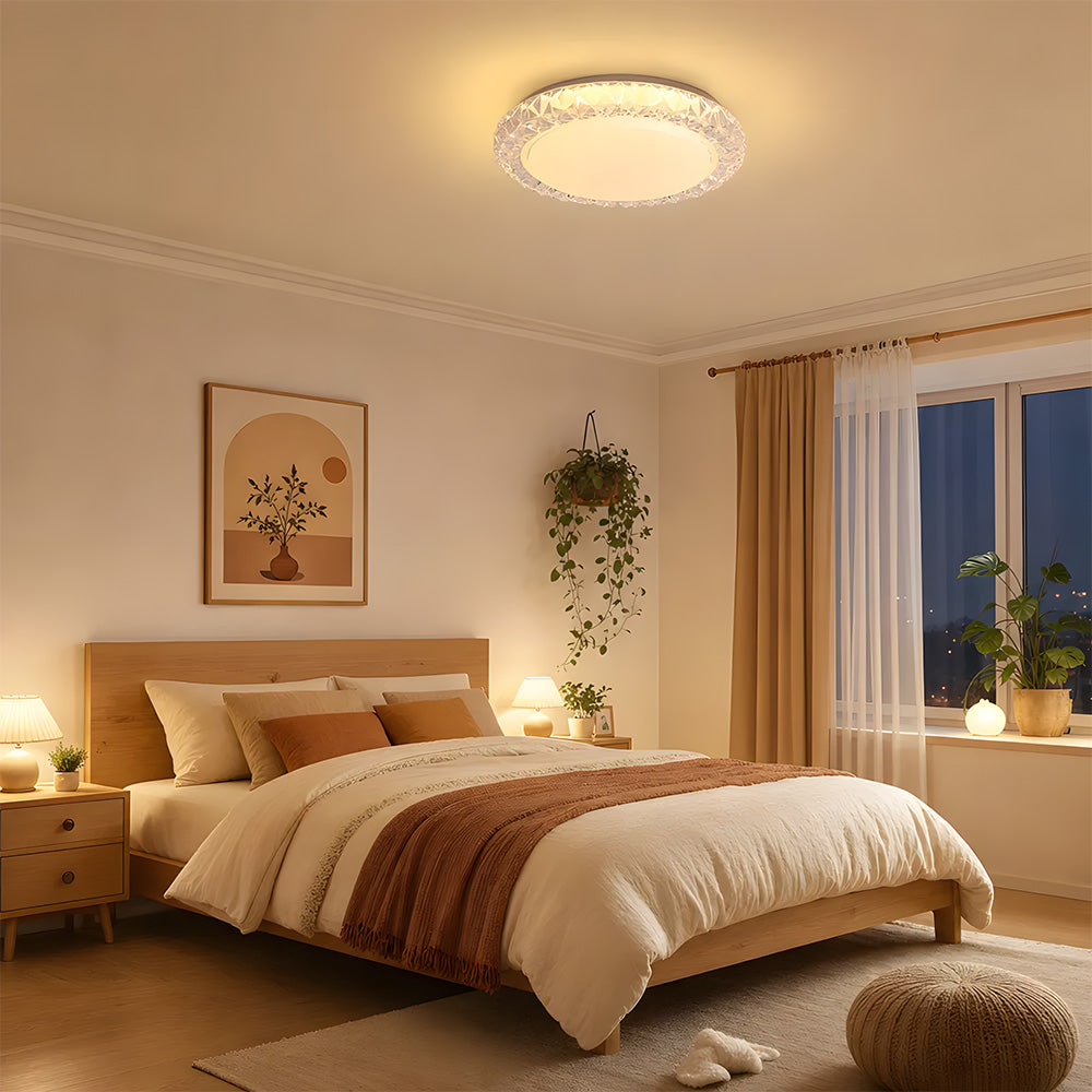Acrylic Iron Dimmable LED Flush Mount Ceiling Lights for Living room