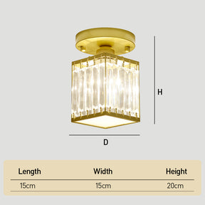 Mini Hallway Crystal Ceiling Lights For Hallway Entryway
