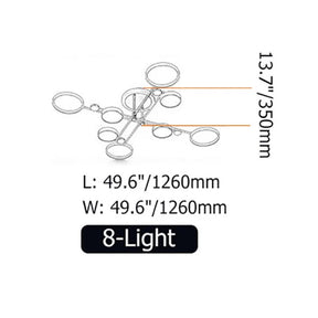 Minimalist Modern Creative Ring Ceiling Lights for Bedroom