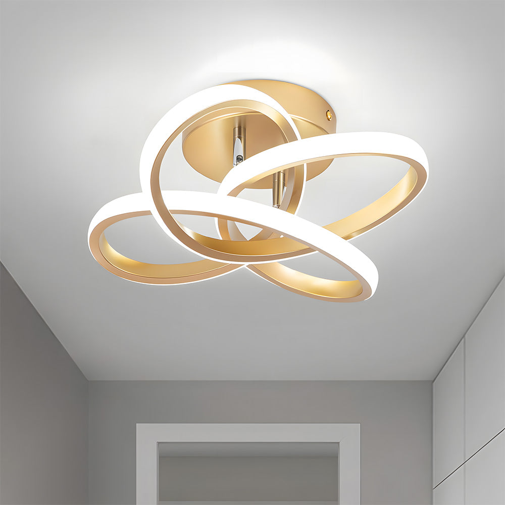 Modern LED Semi Flush Ceiling Lights for Hallway, Living Room, Bedroom