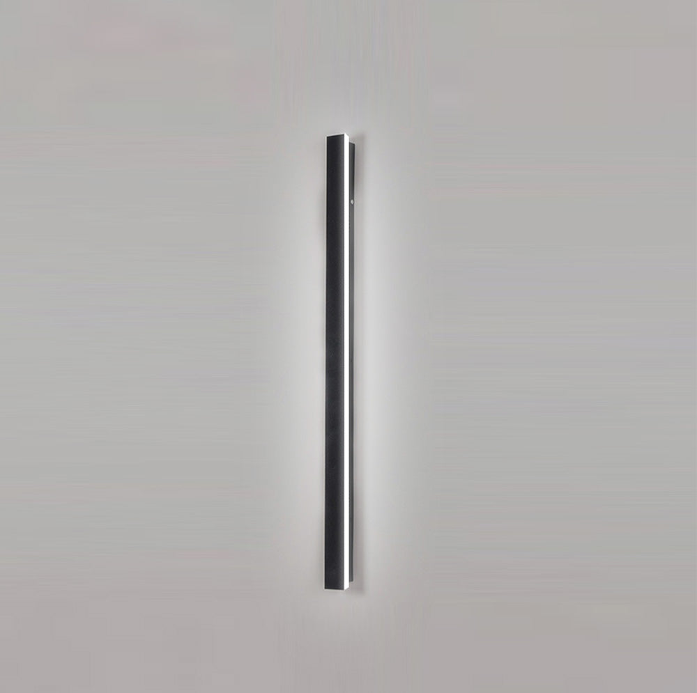 IP65 Modern Industrial Long Acrylic Black LED Outdoor Wall Lights