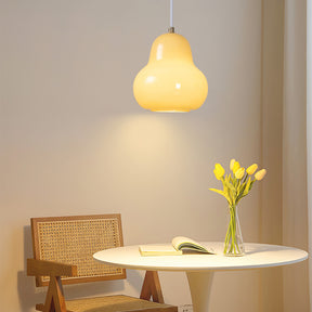 French Cream Glass Pendant Light