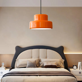 Bauhaus Vintage Orange Pendant Light For Dining Room