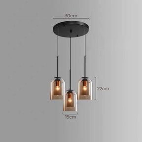 Minimalist Design Double Layer Small Pendant Light For Dining Room