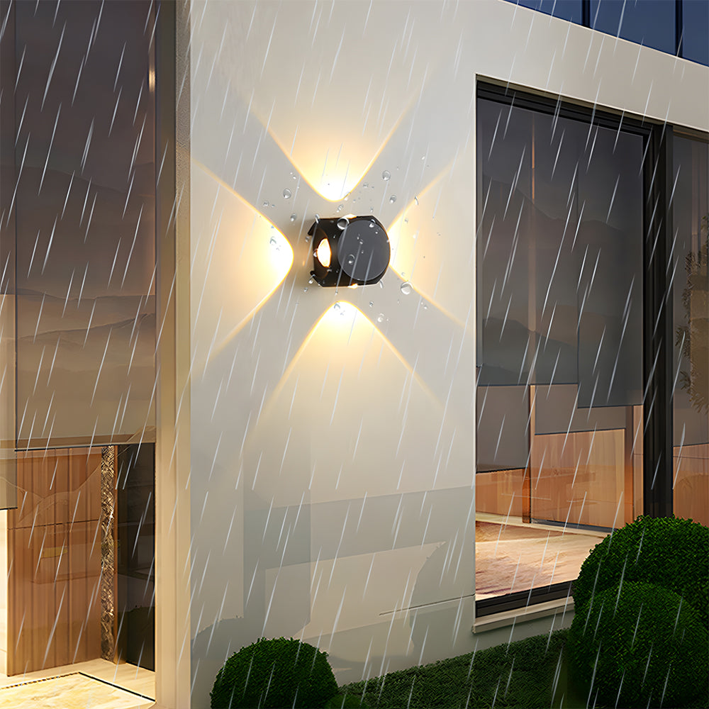 Outdoor Waterproof Exterior LED Wall Lights for Entryway Garage Patio in Warm White